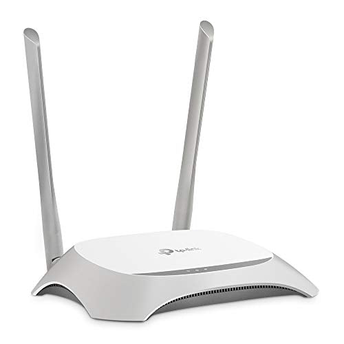 TP-Link TL-WR840N N300 WLAN Router, 300 Mbit/s, 4x LAN, 2 Antennen, IPv6, Accesspoint, Weiß/Schwarz