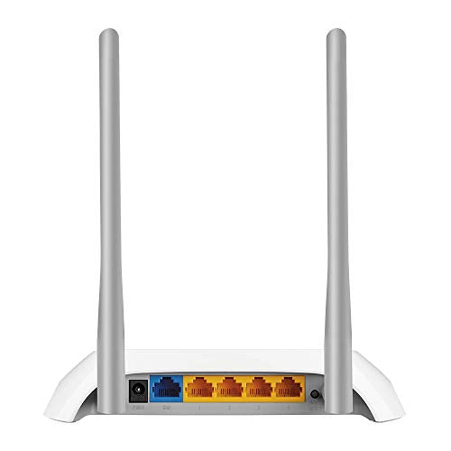TP-Link TL-WR840N N300 WLAN Router, 300 Mbit/s, 4x LAN, 2 Antennen, IPv6, Accesspoint, Weiß/Schwarz