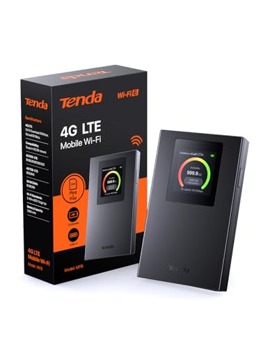 Tenda Mobiler WLAN Router Wi-Fi 6, 2100mAh Akku, 4G Hotspot, USB-C