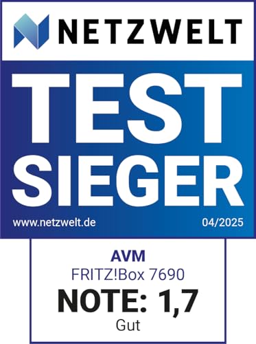 FRITZ!Box 7690 Wi-Fi 7 DSL Router, VDSL Supervectoring, Mesh, DECT