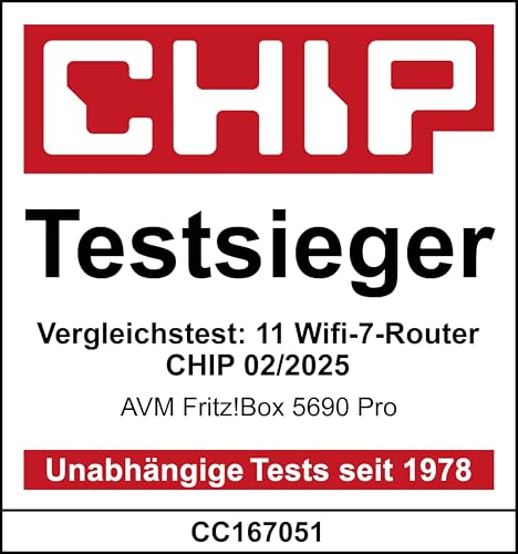 FRITZ!Box 5690 Pro Wi-Fi 7 Triband Router, DSL & Fiber, Mesh, DECT