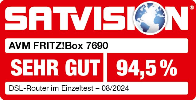 FRITZ!Box 7690 Wi-Fi 7 DSL Router, VDSL Supervectoring, Mesh, DECT