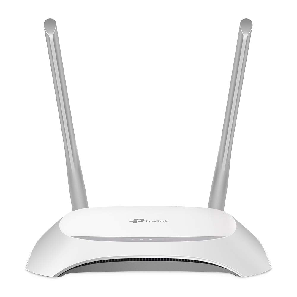 TP-Link TL-WR840N N300 WLAN Router, 300 Mbit/s, 4x LAN, 2 Antennen, IPv6, Accesspoint, Weiß/Schwarz