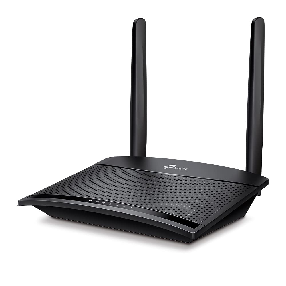 TP-Link TL-MR100 LTE Router, 4G SIM, 150 Mbit/s, WLAN N300, 2x LAN, Gastnetz, Plug & Play