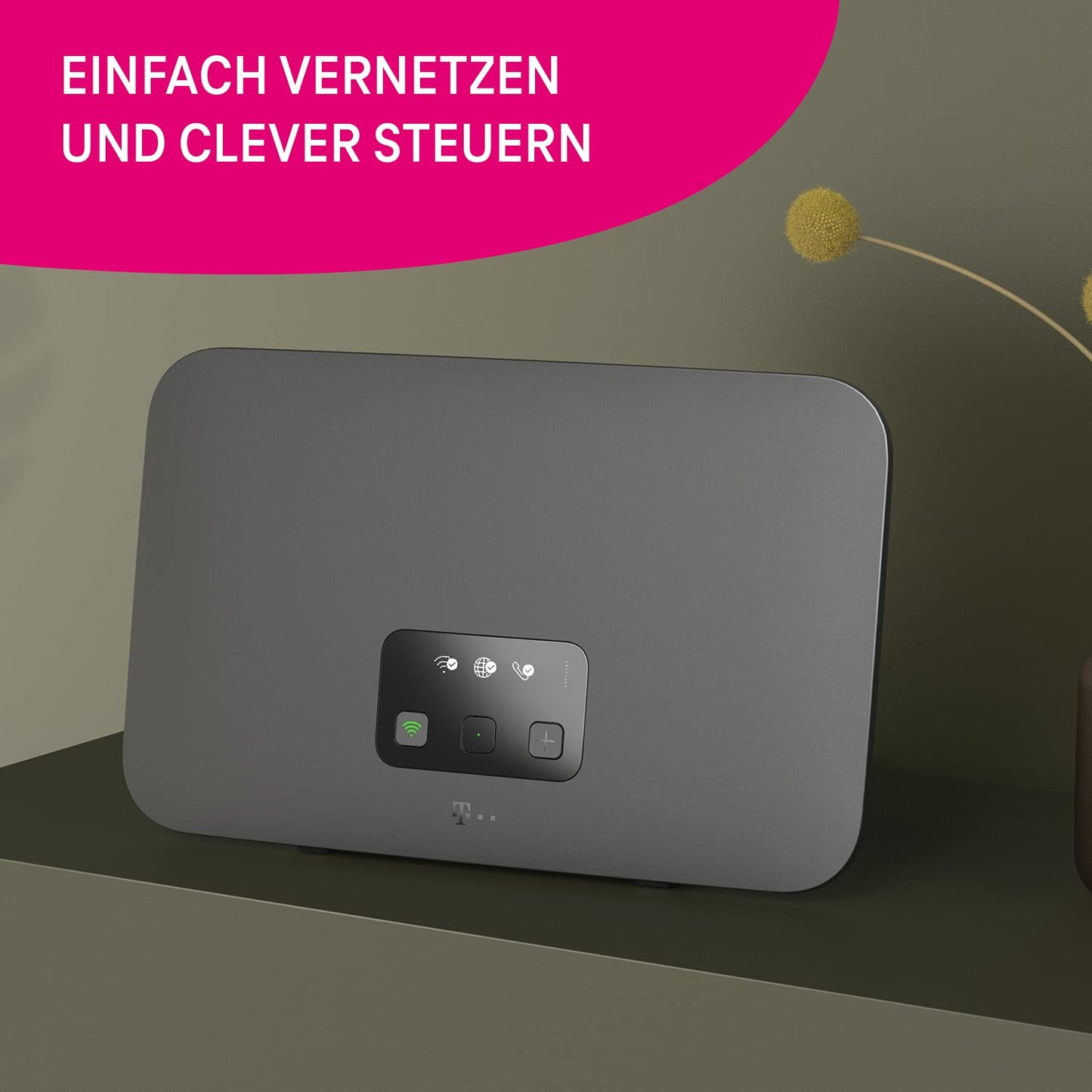 Telekom Speedport Smart 4 Router, Wi-Fi 6, 6000 Mbit/s, Mesh, DECT