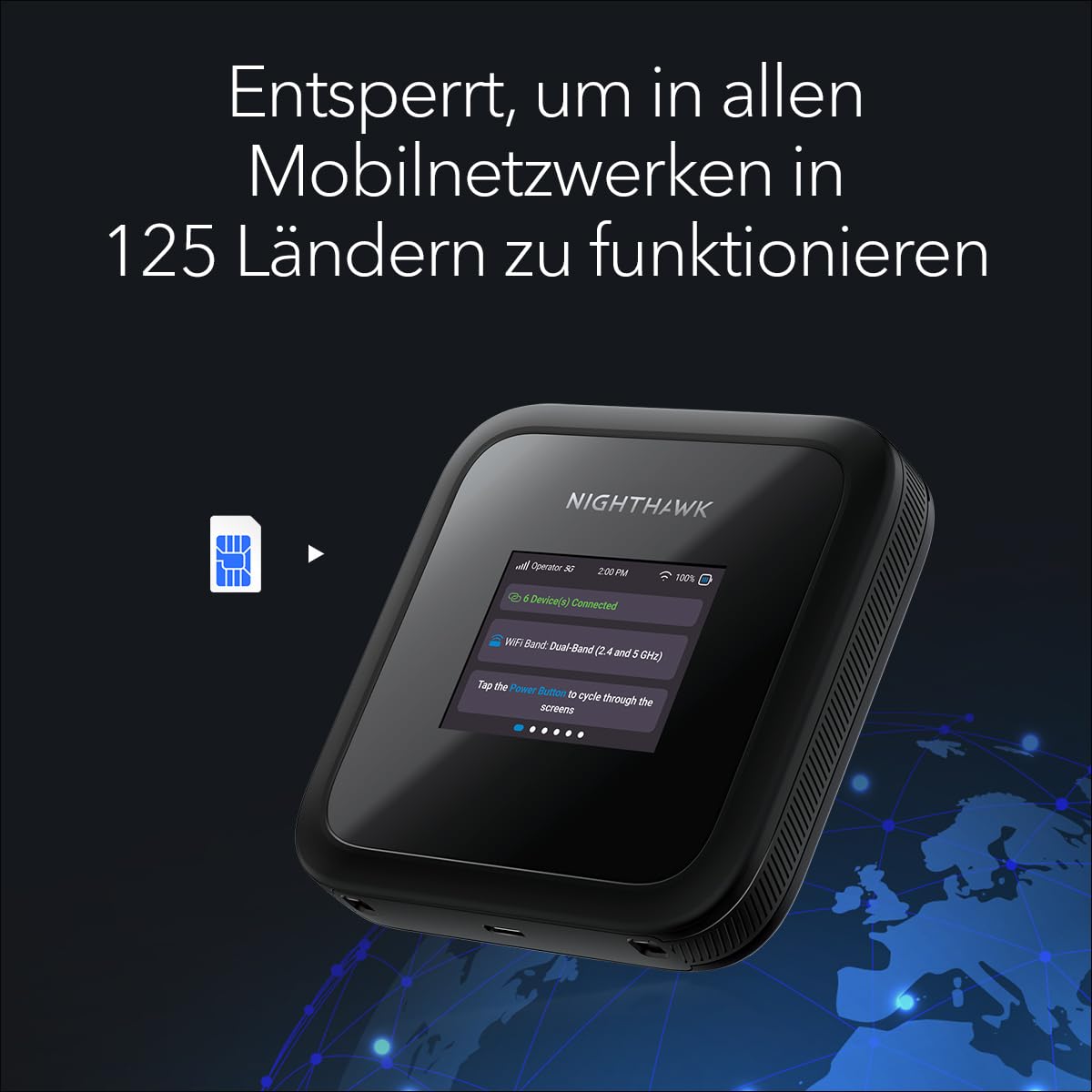 NETGEAR Nighthawk M3 5G Mobiler WLAN Router, 2.5 Gbit/s, SIM-Entsperrt