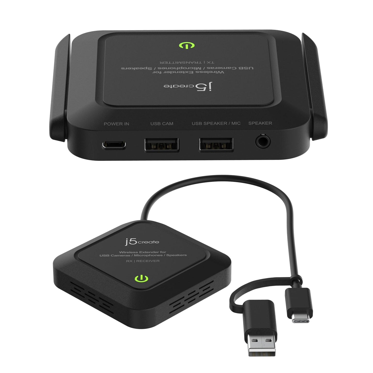 j5create Wireless Extender für USB Webcam & Mikrofon, Windows/Mac (JVW120)