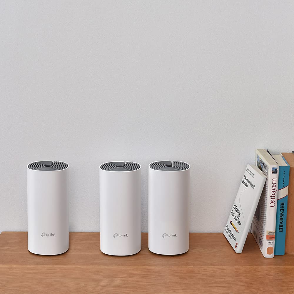 TP-Link Deco E4 Mesh WLAN Set 3er, AC1200 Dual Band, 6x 100Mbit/s Ports