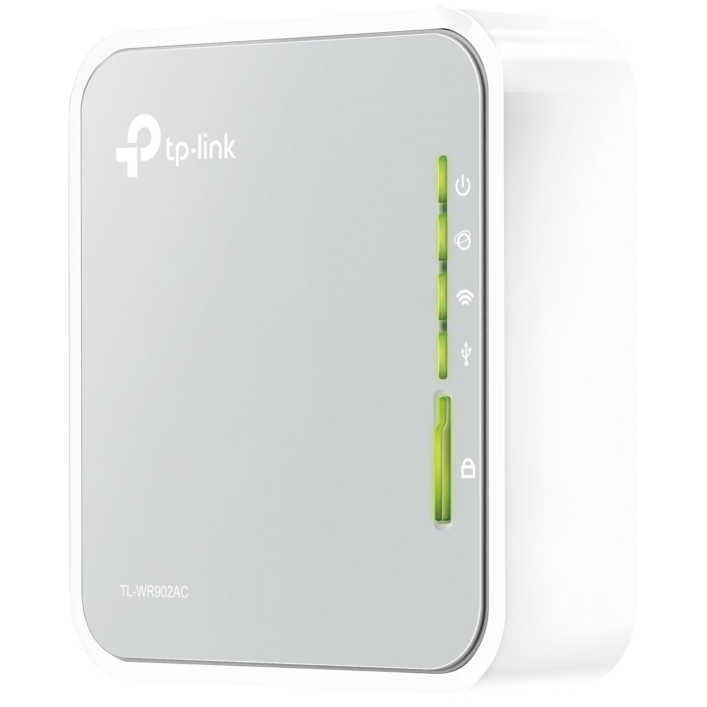 TP-Link TL-WR902AC AC750 Nano Router, Dual-Band, Repeater/Accesspoint, Tragbar, Weiß/Grau