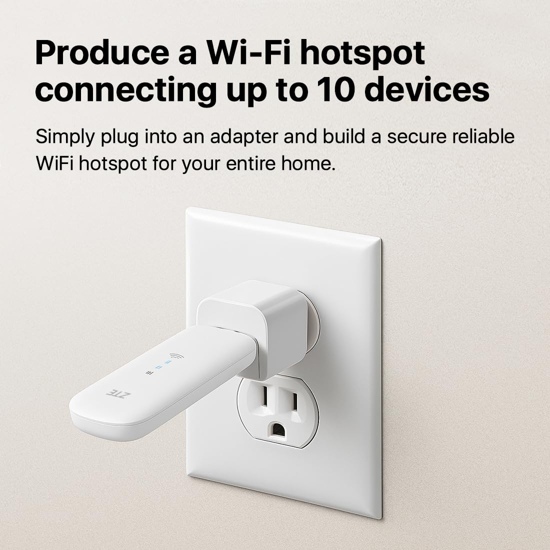 ZTE MF79U 4G LTE USB-WLAN-Stick, CAT4, 150 Mbit/s, Entsperrt, mit Antennenanschluss