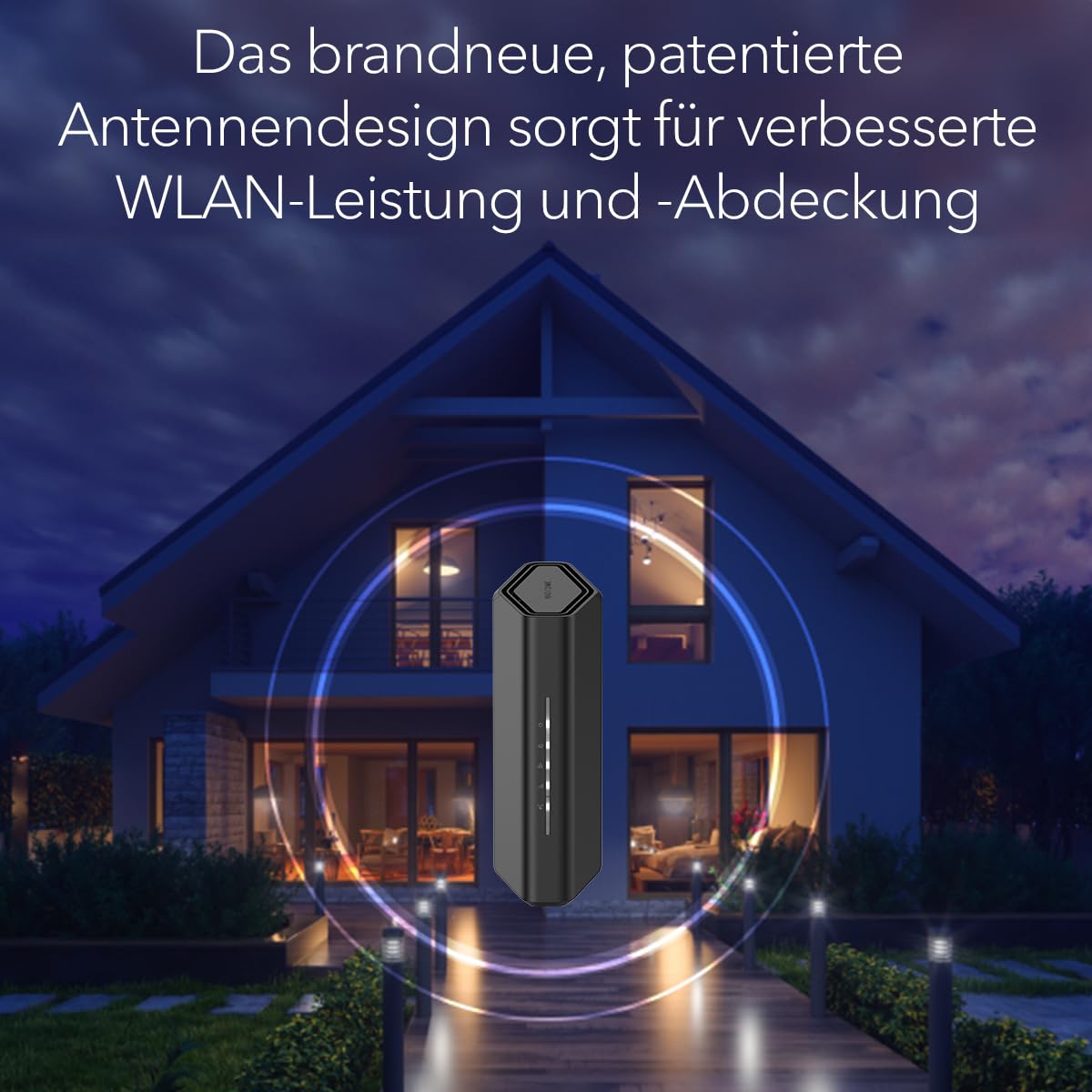 NETGEAR Nighthawk WiFi 7 Router RS100, 3.6 Gbit/s, 2.5G Internet, Dual-Band