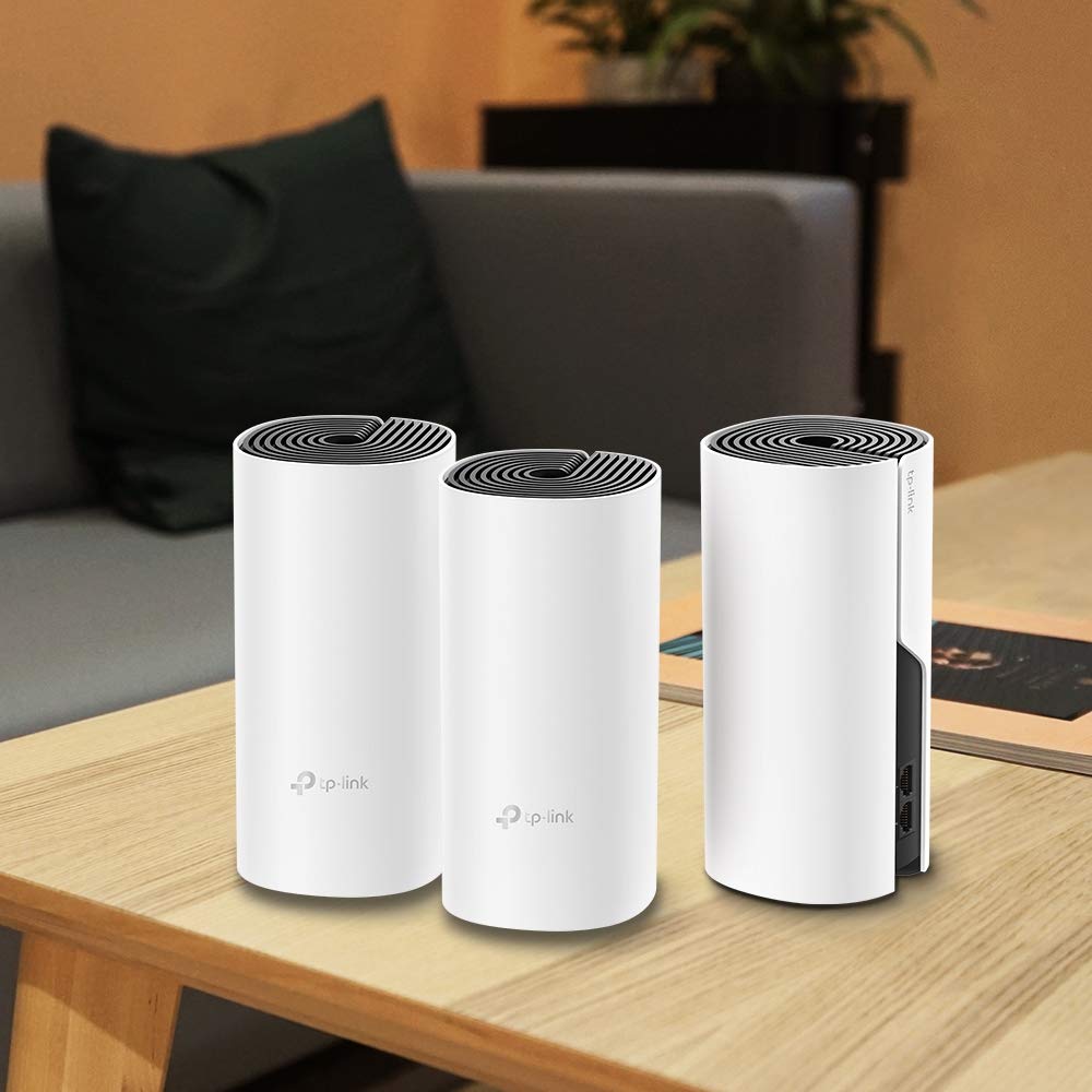 TP-Link Deco M4 Mesh WLAN Set 3er, AC1200 Dual Band, 2x Gigabit Ports