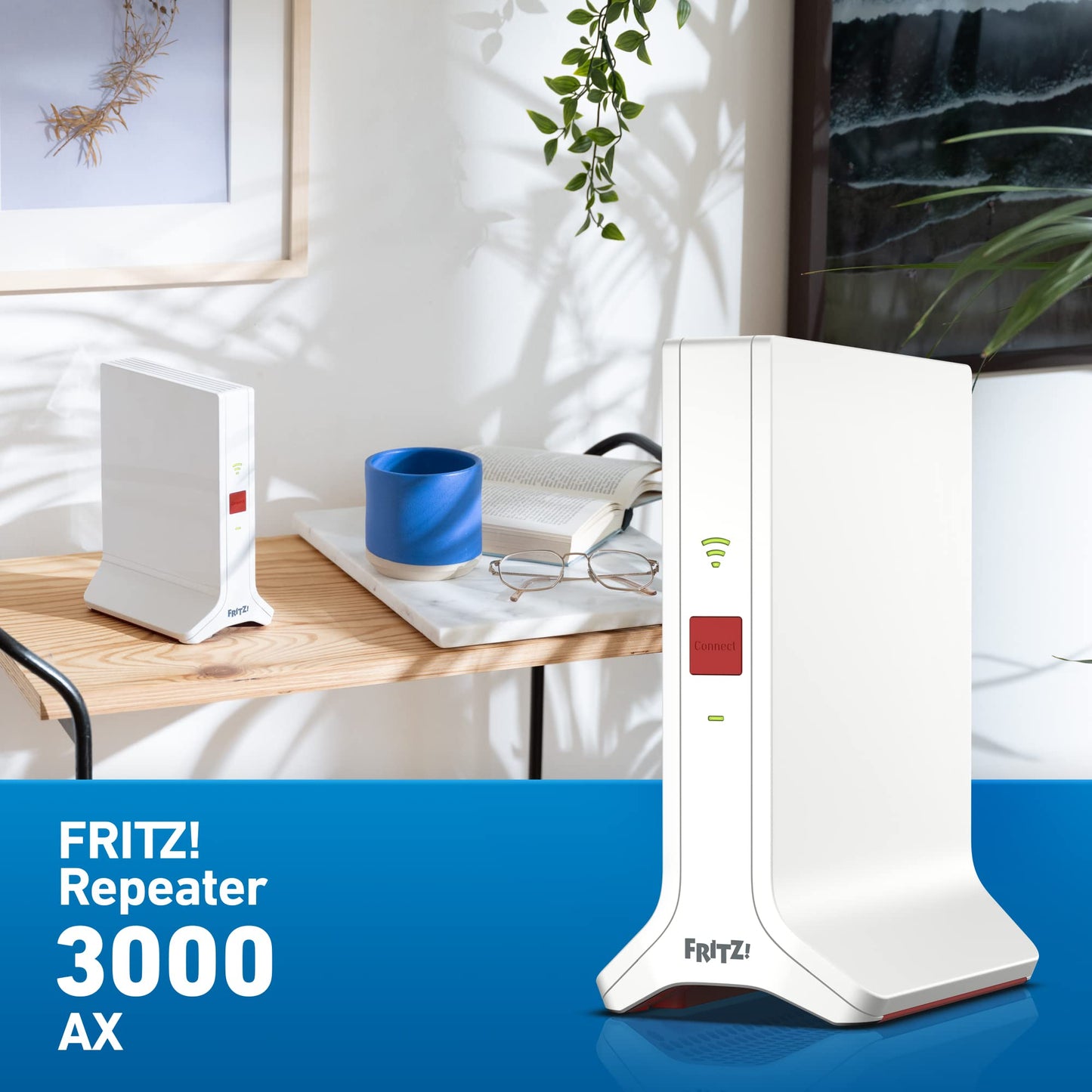 FRITZ!Repeater 3000 AX WiFi 6, Tri-Band, bis zu 4200 MBit/s