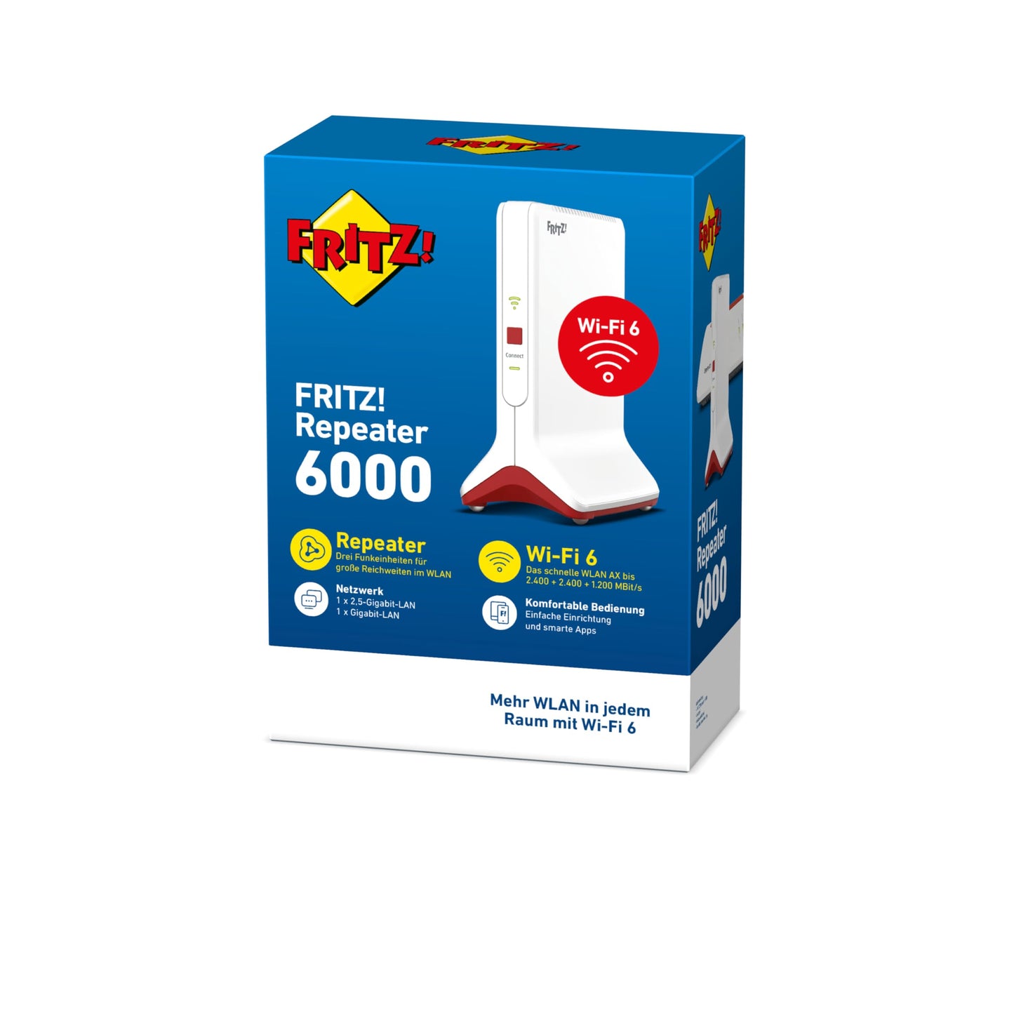 FRITZ!Repeater 6000 WiFi 6, 2,5-Gigabit LAN, Dualband