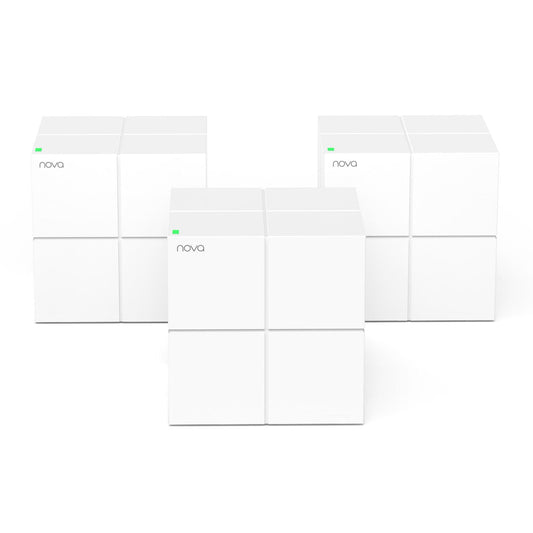 Tenda Nova MW6 AC1200 Mesh WLAN Set, 3-4 Zimmer, 6x Gigabit, 3er Pack