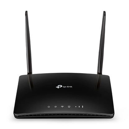 TP-Link TL-MR6400 LTE Router, 4G SIM, 150 Mbit/s, N300 WLAN, 4x LAN, Gastnetz, Schwarz