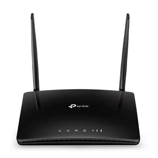 TP-Link TL-MR6400 LTE Router, 4G SIM, 150 Mbit/s, N300 WLAN, 4x LAN, Gastnetz, Schwarz