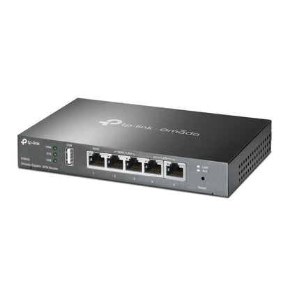 TP-LINK ER605 5-Port Dual WAN VPN Router, Omada SDN, Firewall, Schwarz