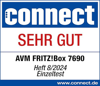 FRITZ!Box 7690 Wi-Fi 7 DSL Router, VDSL Supervectoring, Mesh, DECT