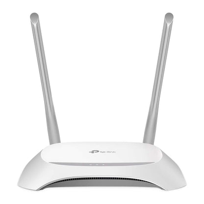 TP-Link TL-WR840N N300 WLAN Router, 300 Mbit/s, 4x LAN, 2 Antennen, IPv6, Accesspoint, Weiß/Schwarz