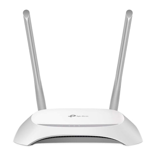 TP-Link TL-WR840N N300 WLAN Router, 300 Mbit/s, 4x LAN, 2 Antennen, IPv6, Accesspoint, Weiß/Schwarz