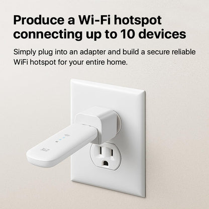 ZTE MF79U 4G LTE USB-WLAN-Stick, CAT4, 150 Mbit/s, Entsperrt, mit Antennenanschluss
