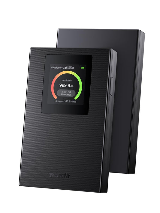 Tenda Mobiler WLAN Router Wi-Fi 6, 2100mAh Akku, 4G Hotspot, USB-C