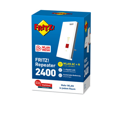 FRITZ!Repeater 2400 Dual-Band WLAN, bis zu 1733 MBit/s + 600 MBit/s, Gigabit LAN
