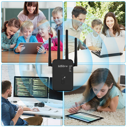 Aenxwa WLAN Repeater 1200Mbit/s Dualband WiFi Booster mit LAN/WAN